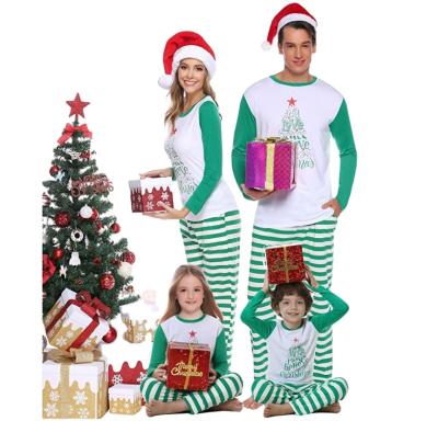 China 100% Polyester Family Christmas navidad Para pijamas familia striped wholesale cotton family pajamas men women boys pajamas sleepwear fabrics for sale