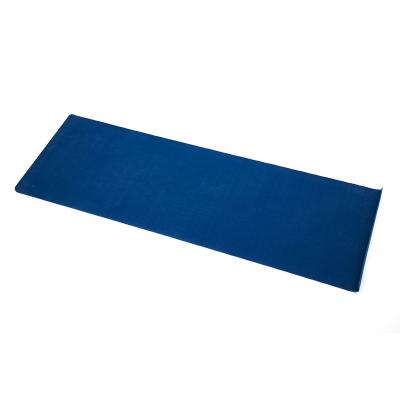 China Eco-Friendly Blue Folding Yoga Instruction Mat Professional Natural Rubber Manufacture for sale