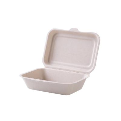 China 600ml Disposable Wholesale Customized Wheat Straw Bento Box Pulp Tableware Lunch Box With Lid for sale