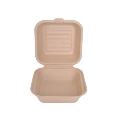 China Wholesale Custom Disposable Pulp Disposable Tableware Food Grade Wheat Straw Box Takeout Lunch Box for sale