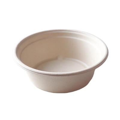 China Minimalist 900ml Disposable Compostable Sugarcane Salad and Hot Soup Take Out Bowls with Lid for sale