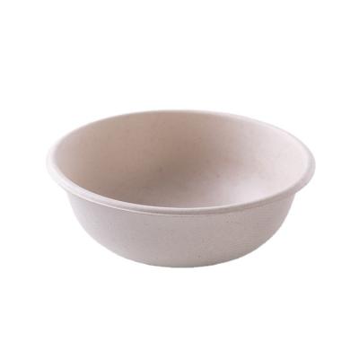 China Minimalist Customized 850ml Wheat Biodegradable Disposable Straw Fiber Pulp Salad Soup Compostable Bowl for sale