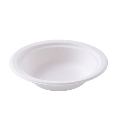 China Low Price Minimalist Custom Bagasse 400ml Biodegradable Disposable Bowl For Restaurants for sale