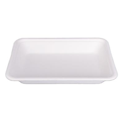 China Low price minimalist wholesale custom compostable bagasse meat food disposable tray for sale