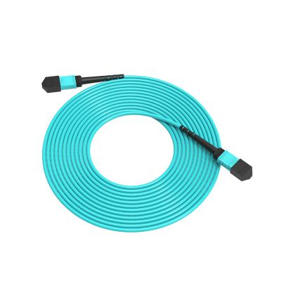 China Multimode Ethernet MPO Fiber Optic Patch Cord Braid Fiber Optic Cable Fiber Optic Jumper for sale