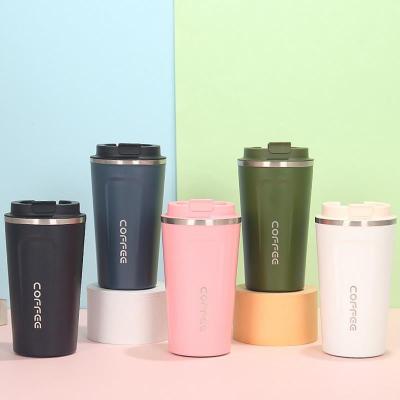 China Sustainable Double Wall Vacuum 380ml / 500ml Small Matte Coffee Mug Stainless Steel Insulated Travel Tumbler for sale