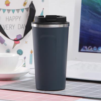 China Sustainable Double Wall Vacuum Insulated 380ml 510ml Mug With Lid Matte Color Coffee Mug Stainless Steel Travel Tumbler for sale