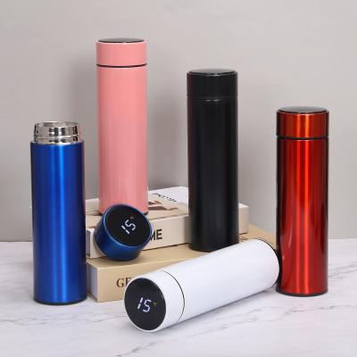 China Viable Temperature Display Vacuum Bottle Colorful Cup Reminder Smart Water Bottle Christmas Gifts for sale