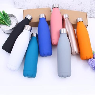 China Sustainable Wholesale Sports Thermos Water Bottle Drink Stainless Steel Cola Shaped Vacuum Flask for sale