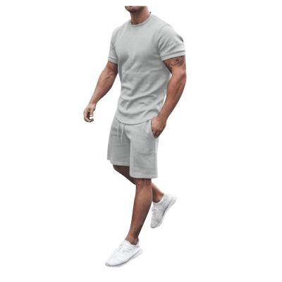 China QUICK DRY QUICK DRY Mens Shirt And Shorts Set 2 Piece Cotton Activewear Shorts Set Shorts Set For Men for sale