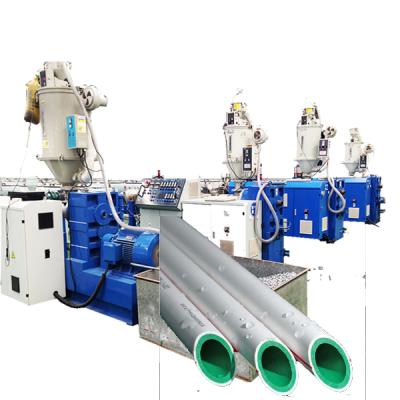 China Plastic PIPE PP/PE/PPR /cold hot water pipe making machine with single screw extruder for sale