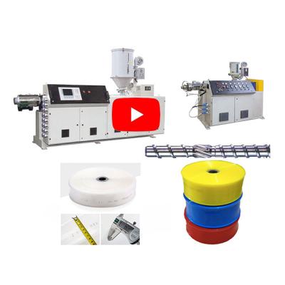 China Transparent Soft Plastic PIPE PE Layflat Pipe Extruder Machine for sale