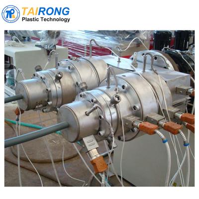 China PIPE Double PVC Pipe Extruder Machine Production Line for sale