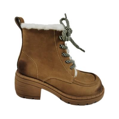 China Wholesale Price Women's Fashion Trend Boots Women's Thick Bottom Custom Boots for sale