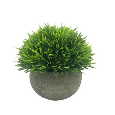 China Minimalist OEM /ODM Gift Hydroponics Plants Faux Greenery Tabletop Decorative Artificial Bonsai With Glass Pots For Home Decor for sale