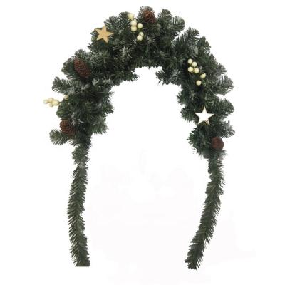 China Christmas X-Max Garland Postbox Garland Swag Holiday Flowers Garland Minimalist Indoor Natural Wood Decor New Design For Home Decor for sale