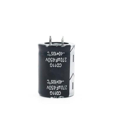 China 270UF 450V 30*30mm standard electrolytic capacitor for PSU power supply repair capacitors APW9 APW12 for sale