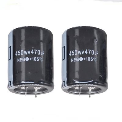 China Standard in current 470UF 450V 50*30mm brand new electrolytic capacitor for PSU power supply repair capacitors. APW9 APW12 for sale