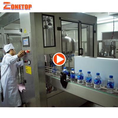 China Plastic Screw Cap Automatic 3 In 1 Monoblock 500ml 1L 1.5L PET Bottled Drinking Water Rinsing Filling Capping Machine for sale