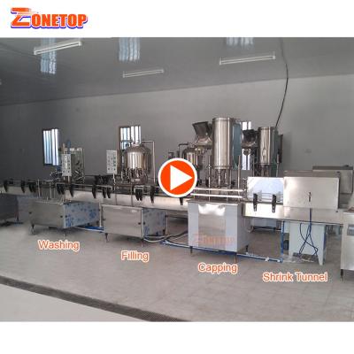 China Good Price Beverage Small Business Semi Automatic Mineral Water Bottle Filling Machine For Bottling Water for sale