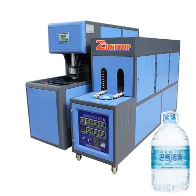 China Bottle Semi Automatic 250 To 350 Bottles Per Hour PET 6L 7L 8L 9L 10L Plastic Bottle Blowing Machine for sale