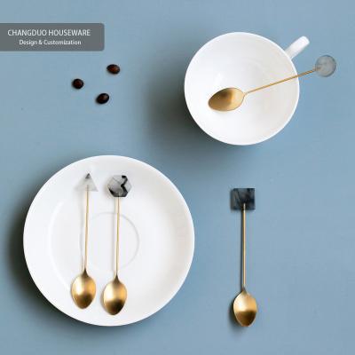 China 2021 Japanese Wholesale Stocked High Quality Stainless Steel Spoons Small Coffee Tea Serving Spoon for sale