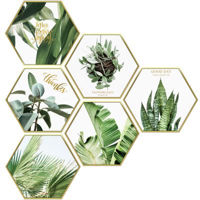 China WALL STICKER PVC wall stickers plant leaves fresh literature dormitory bedside flower simple decoration wall murals home decoration for sale