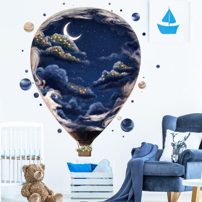 China Removable Waterproof+ECO-Friendly+Self-adhesive 3D Home Vinyl Wall Stickers Draw Stars and Moon for Kids Room Decoration and Classroom DIY Art Decal for sale