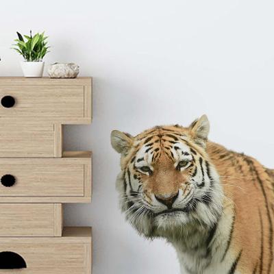 China 3D Sticker Decorative Tiger Key Wall Decals for Living Room Home Office Removable Waterproof Murals Decorative Cheap Wall Stickers for sale