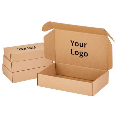 China Recycled materials wholesale high quality e-commerce cheap foldable corrugated packaging paper boxes with customized printing for sale