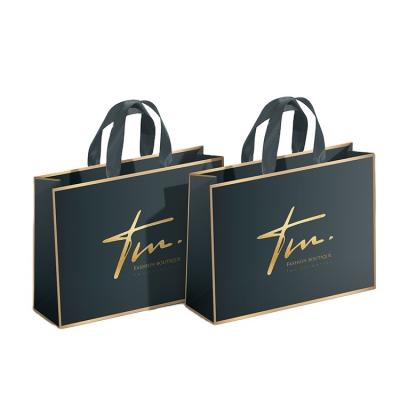 China Free Sample Luxury Wholesale Custom Recyclable Good Cheap Paper Bags Custom Printing Logo Shopping Paper Bag With Handle for sale