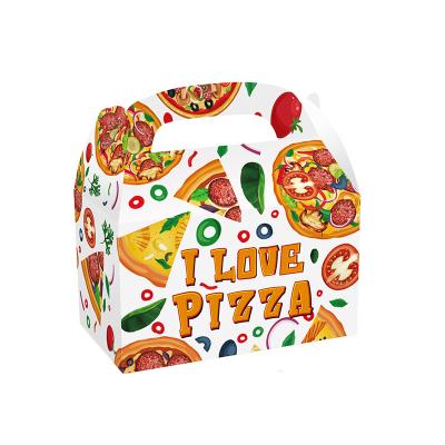 China Customized Wholesale High Quality Cheap Handle Recyclable Sample Hamburg Take Away Fried Chicken Box Pizza Box With Customized Printing for sale