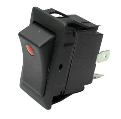 China Car R13-260 DEMKO Approved SPST ON-OFF Illuminated DC RATING Rocker Switch Available for sale