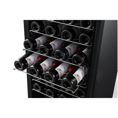 China Hot Selling High Quality Hotel Wine Cooler Double Zone Wine Display Cabinet for sale