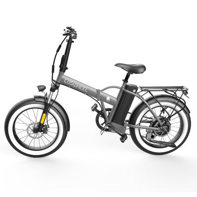 China Coswheel China Aluminum Alloy Factory Directly Sale48V 500W Motor 20 Inch Electric Bike Folding E Bicycle For Adult for sale