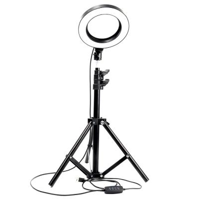 China LED Camera Selfie Ring Light with Tripod and Phone Holder for Photography Live Streaming Visual Makeup, Compatible with iPhone ZD200 for sale