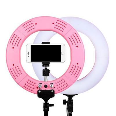 China 14 Inch 336 LED 36W 2700K-5500K Dimmable SMD LED Selfie Light Beauty Makeup Ring LED Fill Light With Mirror T1-14 for sale