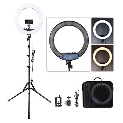 China OEM LED Ring Light Kit 18 inch Ring Lamp Photo ring light for YouTube makeup studio photography ringlight with RL18II stand for sale