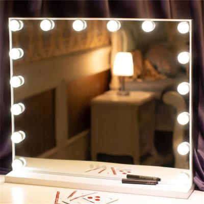 China Amazon Amazon Makeup Mirror Large Hollywood LED Cosmetic Mirror Lighted Bulbs Vanity Desk Mirror for Home, Makeup Shop, Manicure for sale