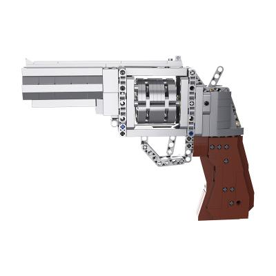 China DIY Building Brick C81011 Cada Military WW2 BANG Building Block Set 475 Pcs Revolver Gun DIY Tech Game Toys For Kids Boys for sale