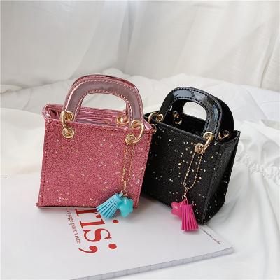 China 2022 Fashion Portable Bags For Girls Small Purse Cute Shinning Children Cross - Body Mini Purse Bags For Baby for sale