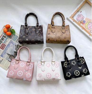 China Fashion Hot Sale Children Tote Hand Bags Fashion Baby Girls Designer Purse Luxury Mini Handbag For Little Girls for sale