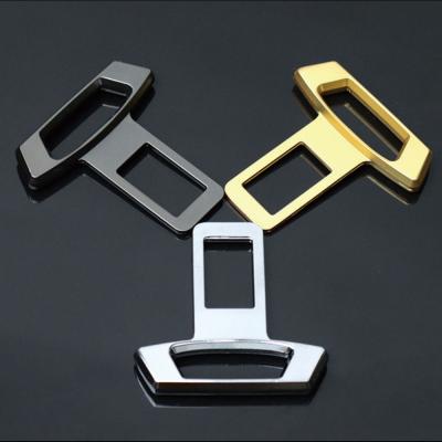 China Auto supplements seat belt add-on and car safty buckle with all car logo and simple car seat belt plugs for sale