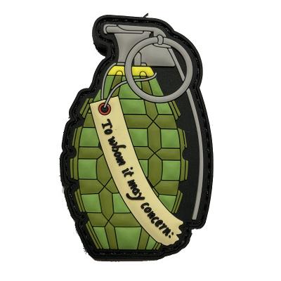 China High Quality PVC Soft Rubber Morale Patches Military Tactical Badges To Whom It Concerns With Hook Fastener for sale