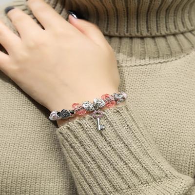 China 2022 FASHIONABLE Stainless Steel Bracelet Adjustable New Fashion Beaded Bracelets For Women for sale