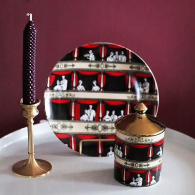 China Creative Architecture Design Dishes and Candles to Hold European Candelabra 8