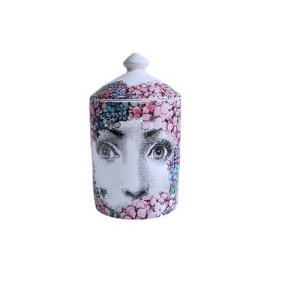 China Luxury Custom Unique Italian Creative Face OEM HY Jewelry Box Candle Jar Home Decoration Handmade Home Decoration for sale