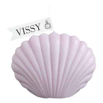 China HY WAN Anniversaries OEM Creative Romantic Sea Shell Shape Candle For Couples Dating Home Handmade Scented Candle Decoration Wax Candle for sale