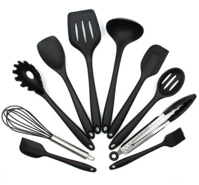 China 10 Pieces Silicone Viable Kitchen Cooking Tools Home Battery Kit, Silicone Kitchen Ware/Set/Suit for sale