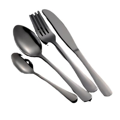 China Sustainable Amazon Utensil Fork Knife Spoon Stainless Steel Cutlery Flatware Restaurant Stainless Steel Silver Gold Flatware Dinnerware Set for sale